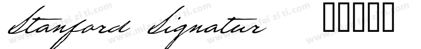 Stanford Signature字体转换